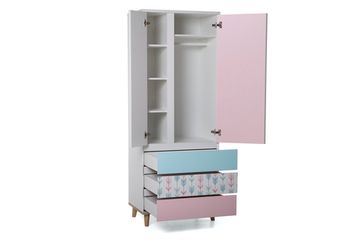 Шкаф LX 33 (розовый-принт)
