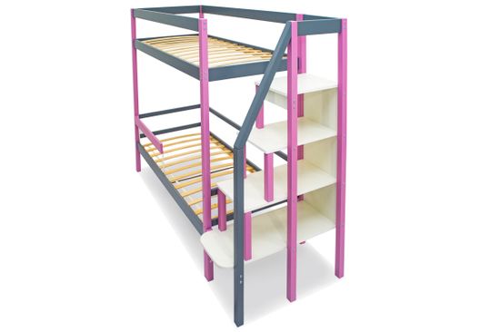 Двухъярусная кровать «Svogen» лаванда-графит