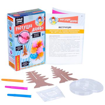 Набор для выращивания кристаллов Bondibon "Юный химик: Растущее Дерево"