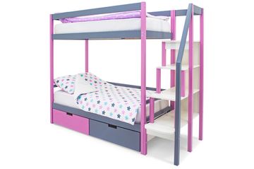 Двухъярусная кровать «Svogen» лаванда-графит