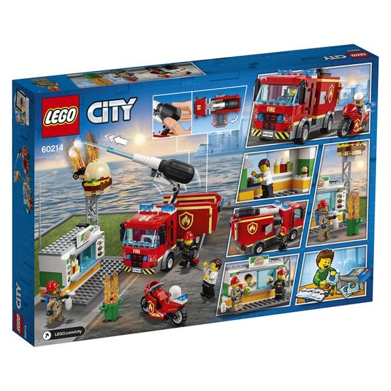 Конструктор LEGO City Fire Пожар в бургер-кафе 60214