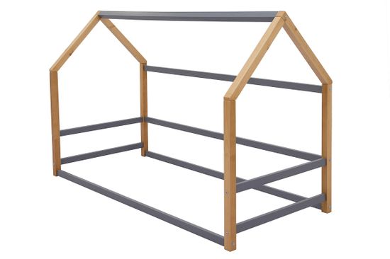 Кровать-домик Монтессори «Svogen» дерево-графит