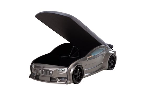 Кровать-машина объемная NEO "БМВ" графит