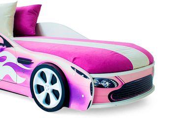 Чехол розовый для матраса «Бондмобиль»