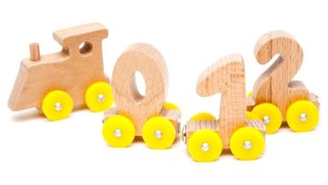 Паровоз Цифры Bukovki неокрашенный